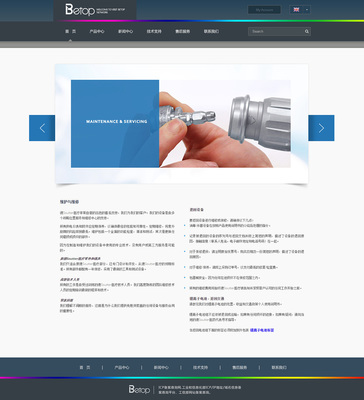 奔唐網絡_電動工具官網網站設計